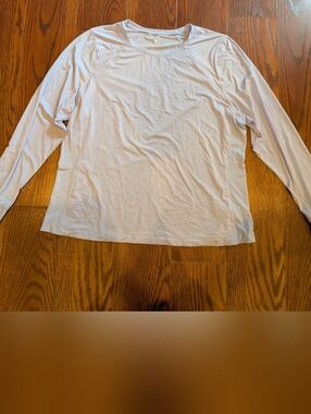 Aerie Offline New Light Blue Long Sleeve Crew Neck Top XXL Active Workout Runnin